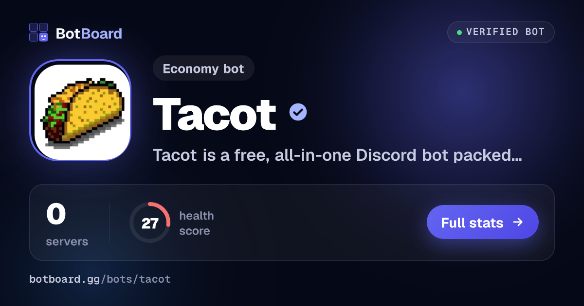 Share card for Tacot