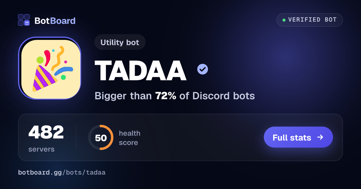 Share card for TADAA