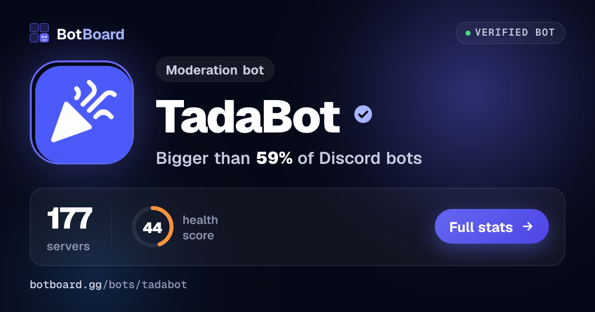 Share card for TadaBot