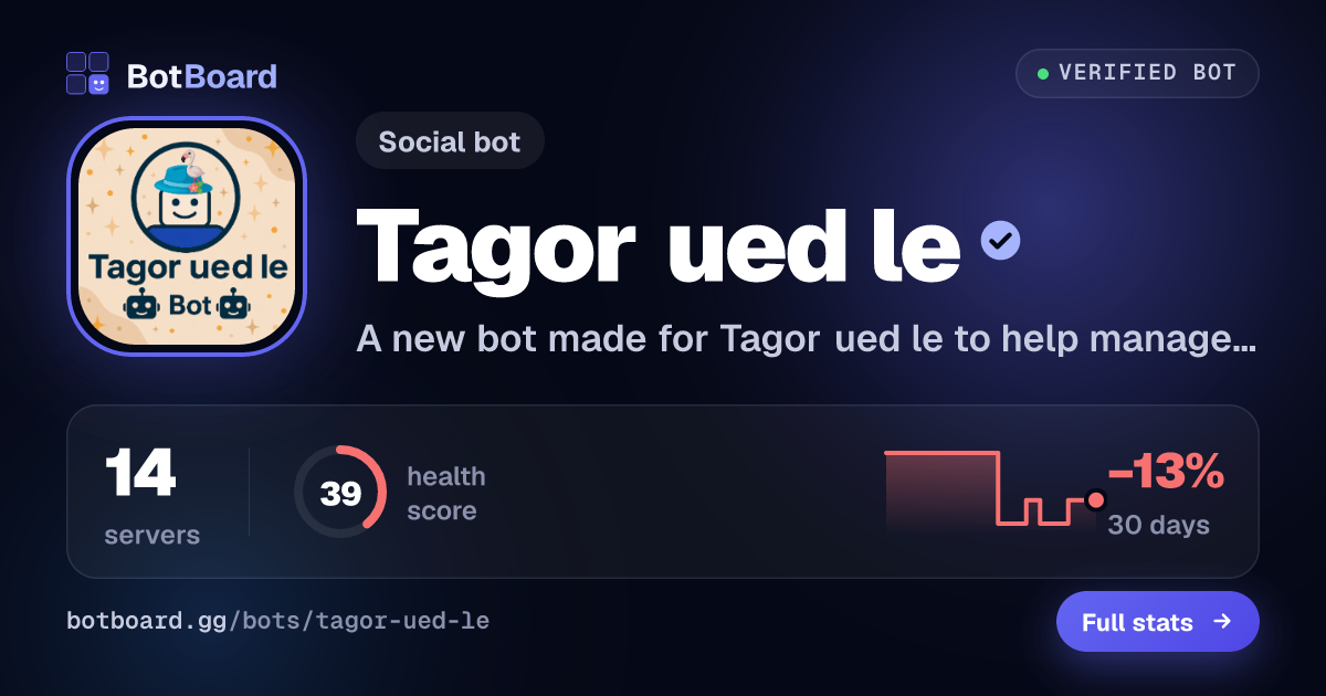 Share card for Tagor ued le