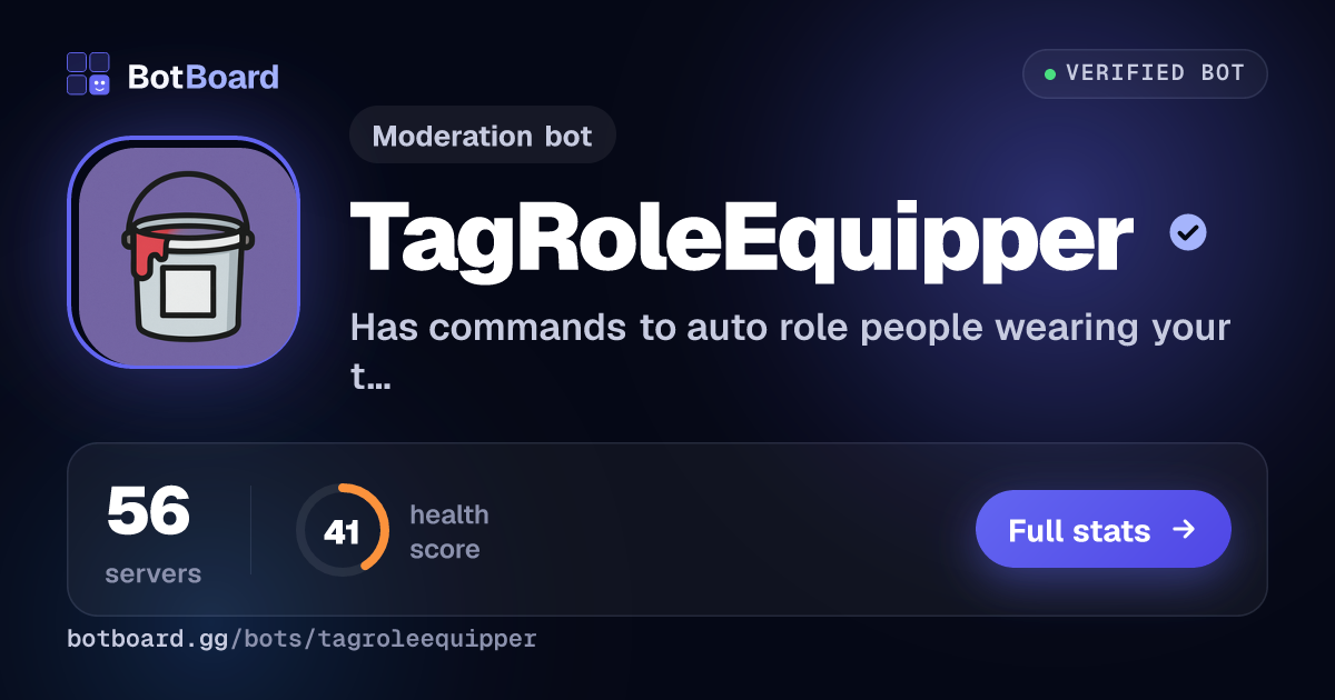 Share card for TagRoleEquipper