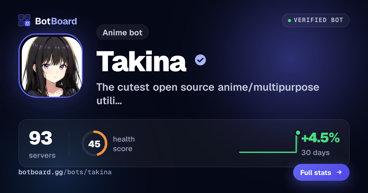 Share card for Takina