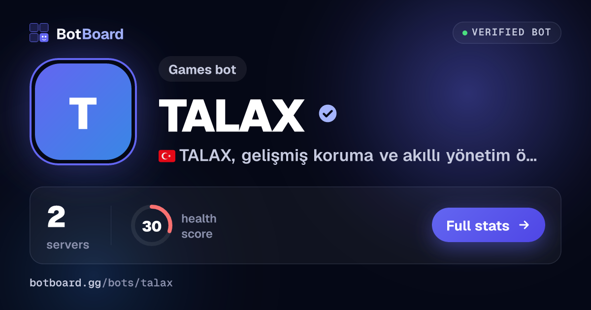 Share card for TALAX