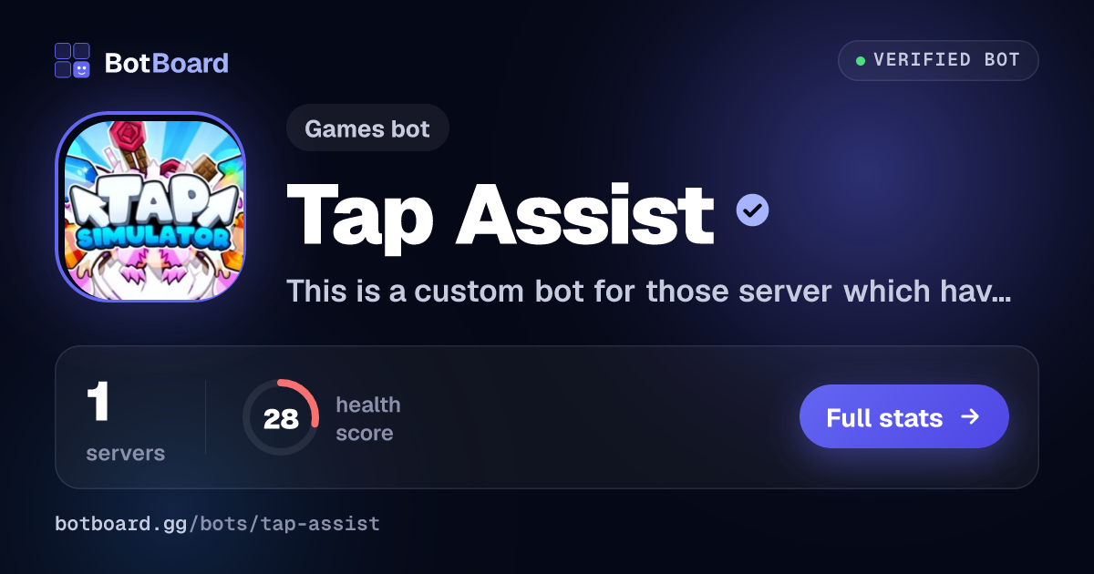 Share card for Tap Assist