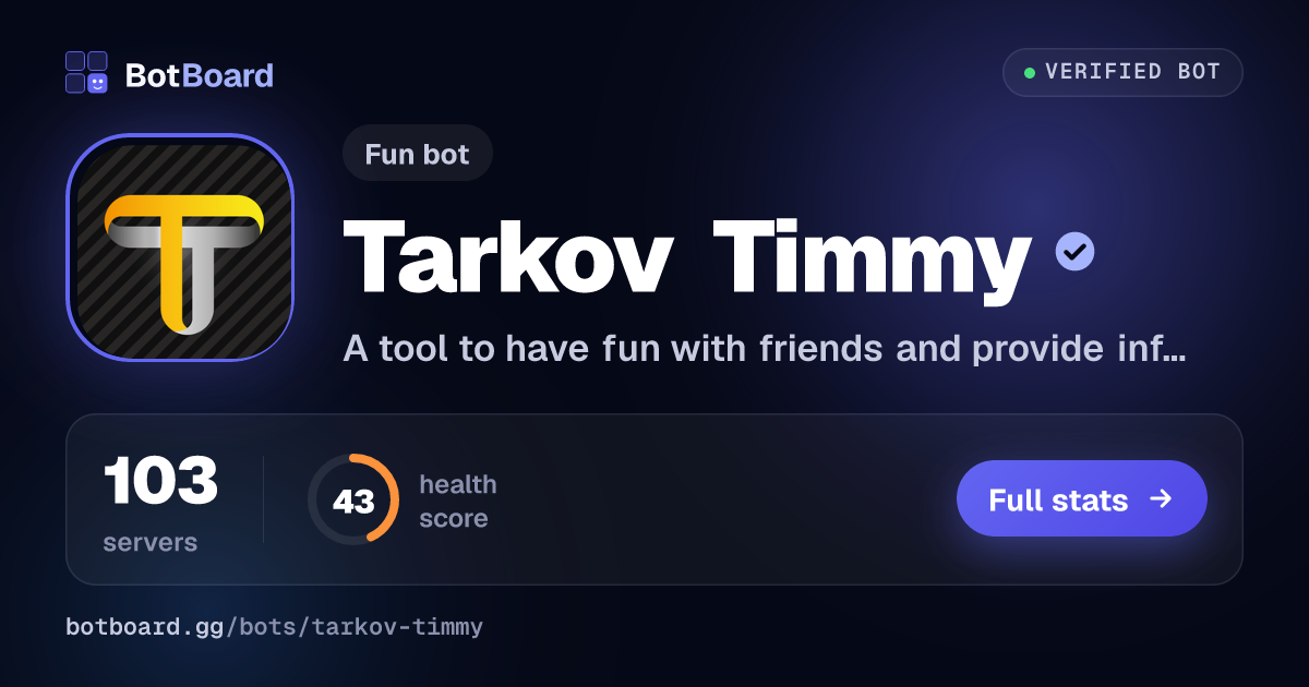 Share card for Tarkov Timmy