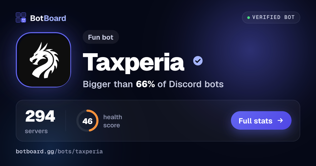 Share card for Taxperia