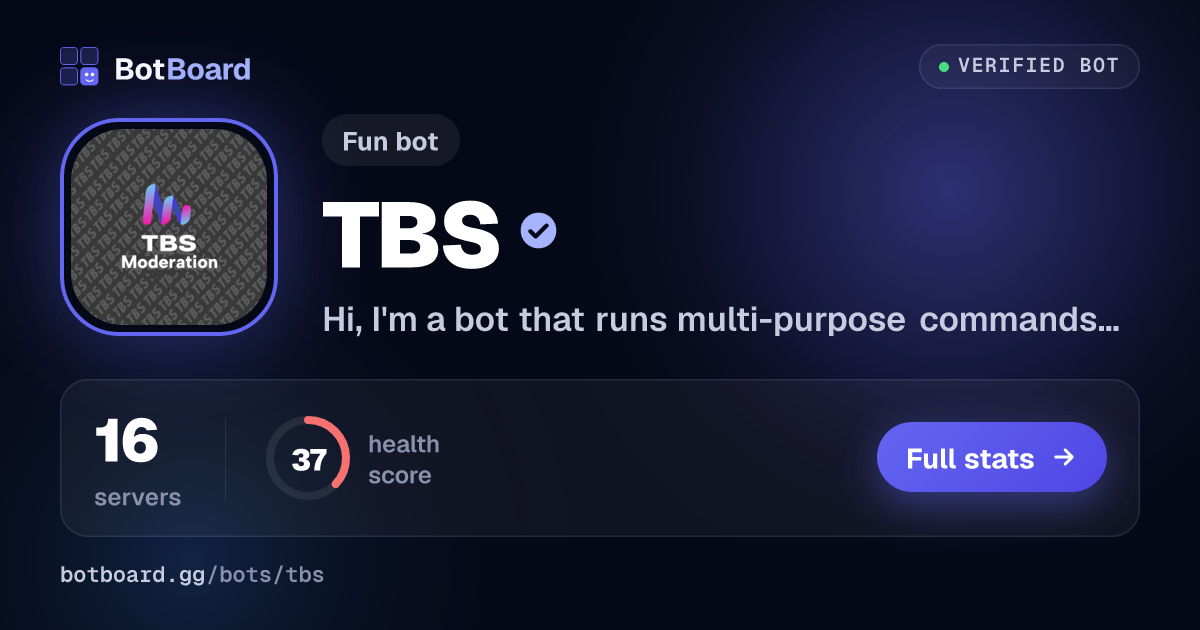 Share card for TBS