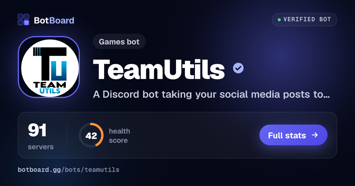 Share card for TeamUtils
