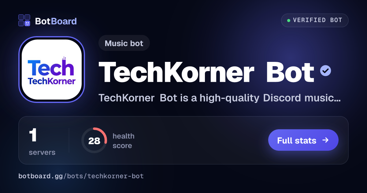 Share card for TechKorner Bot