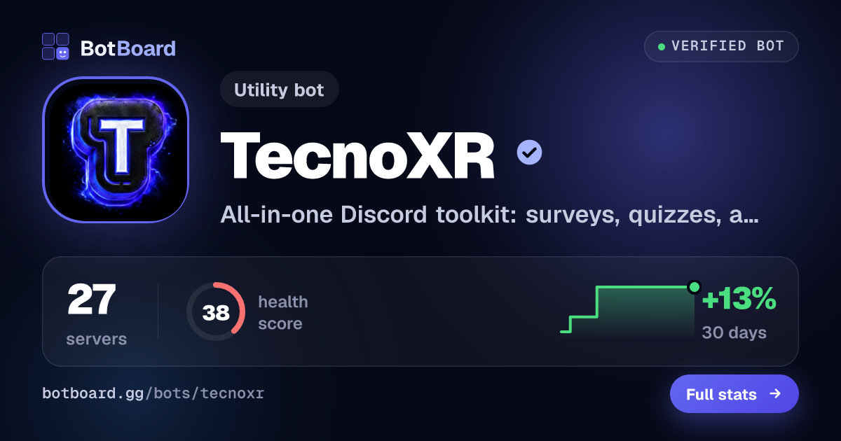 Share card for TecnoXR