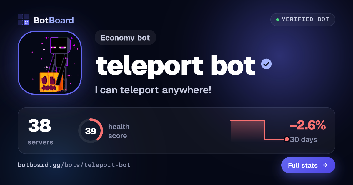 Share card for teleport bot