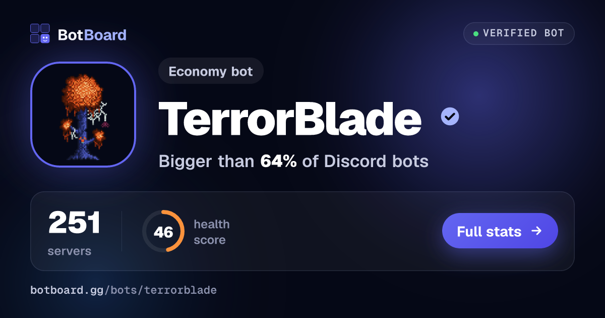 Share card for TerrorBlade