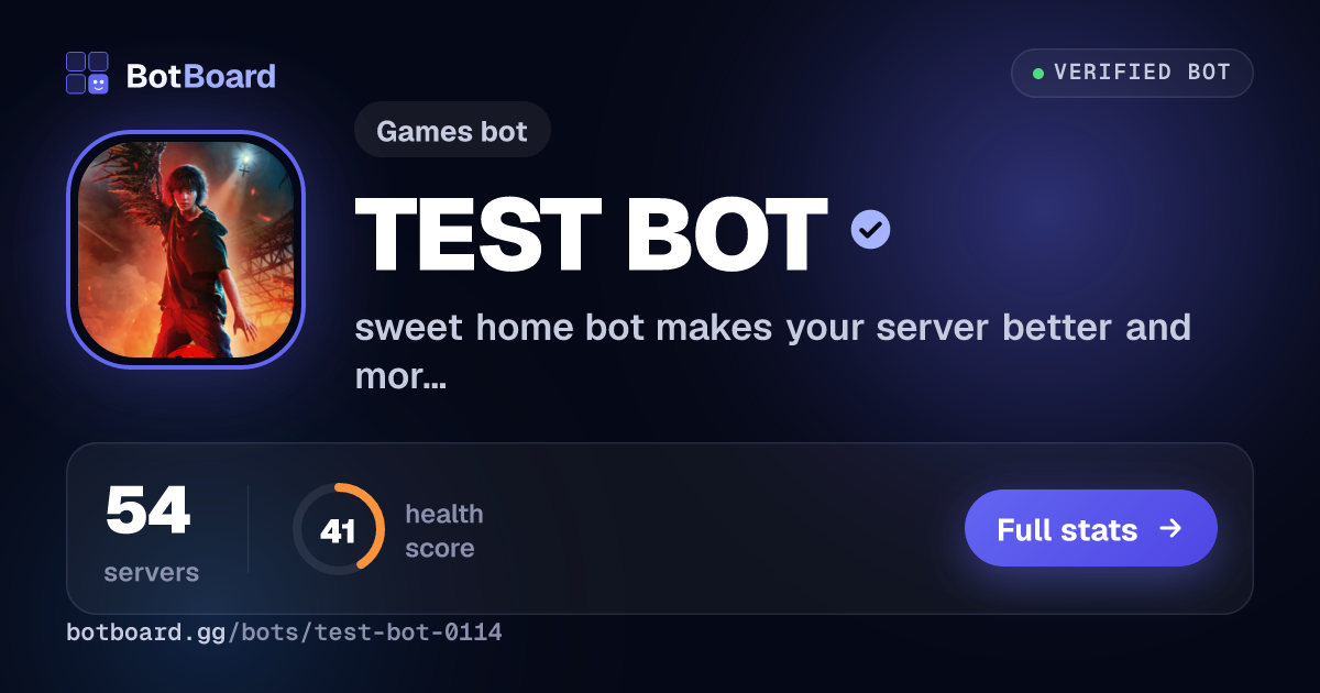 Share card for TEST  BOT