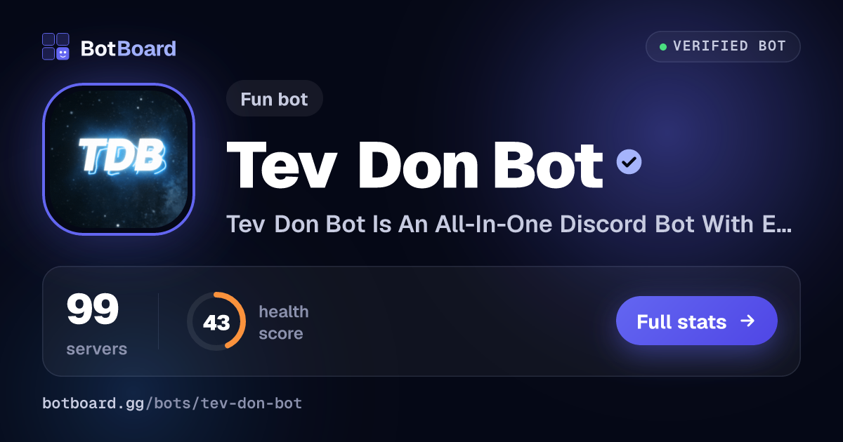Share card for Tev Don Bot