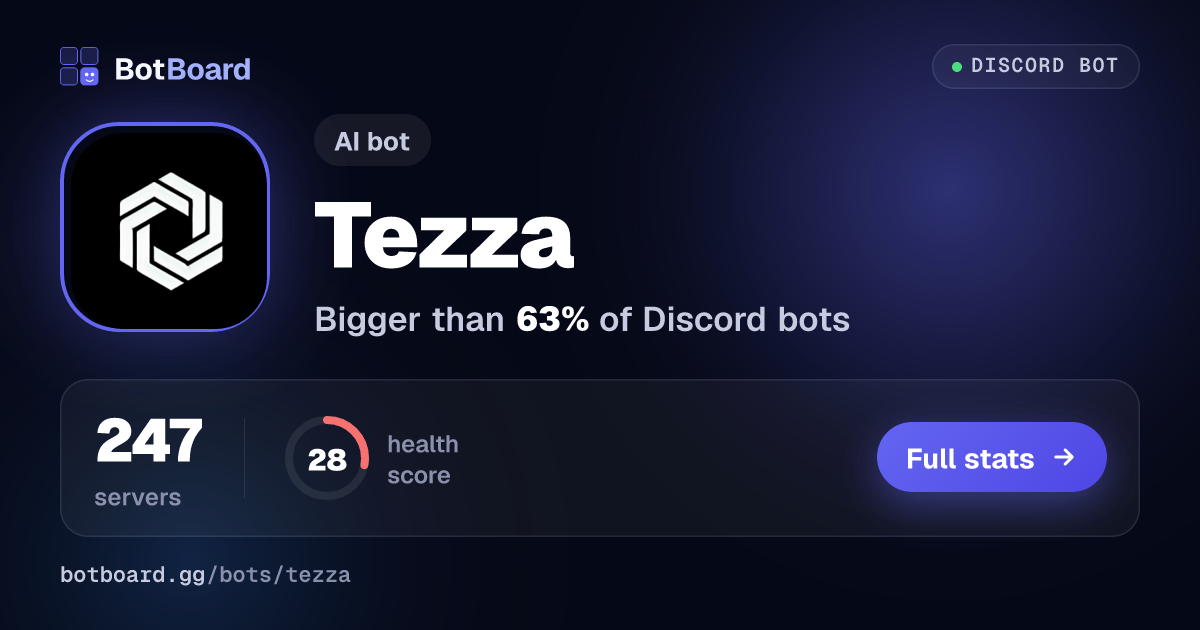 Share card for Tezza