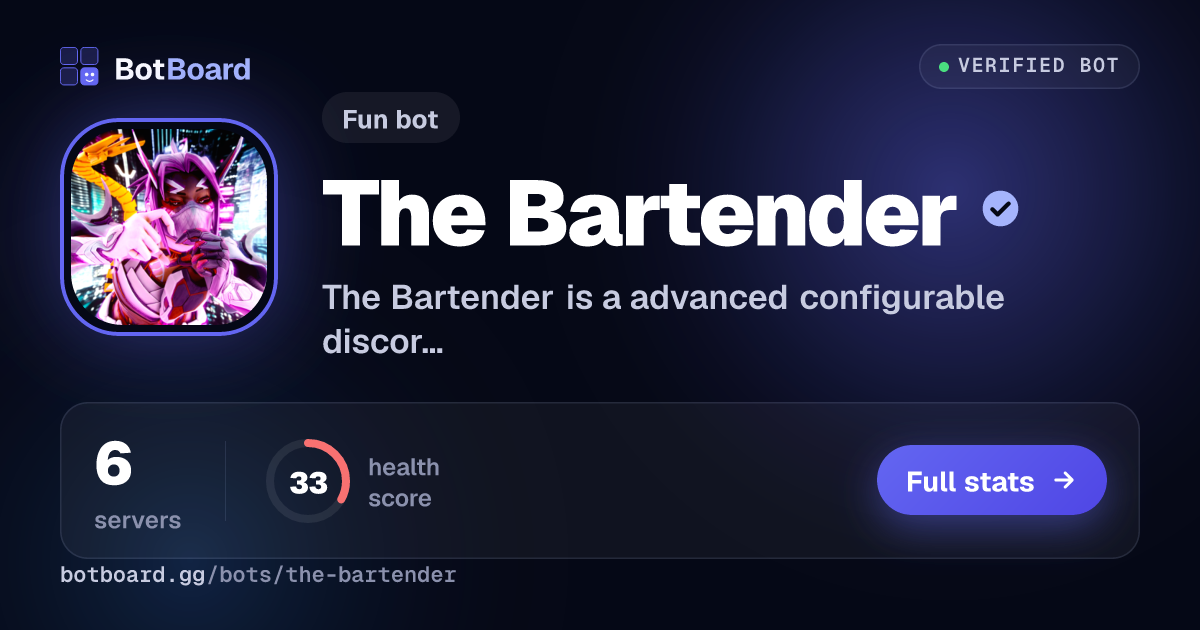 Share card for The Bartender