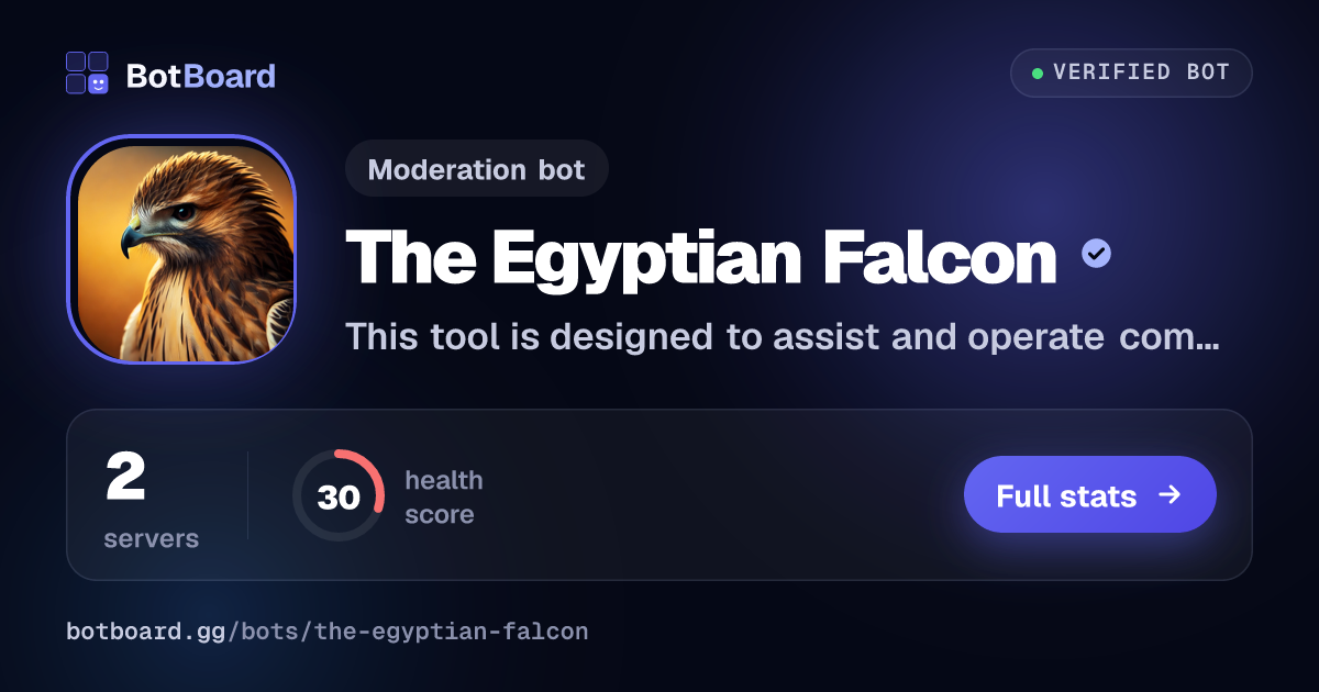 Share card for The Egyptian Falcon