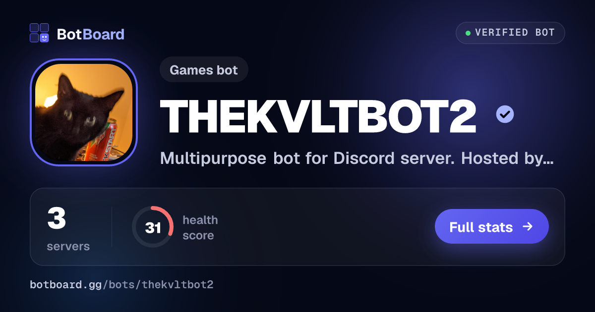 Share card for THEKVLTBOT2