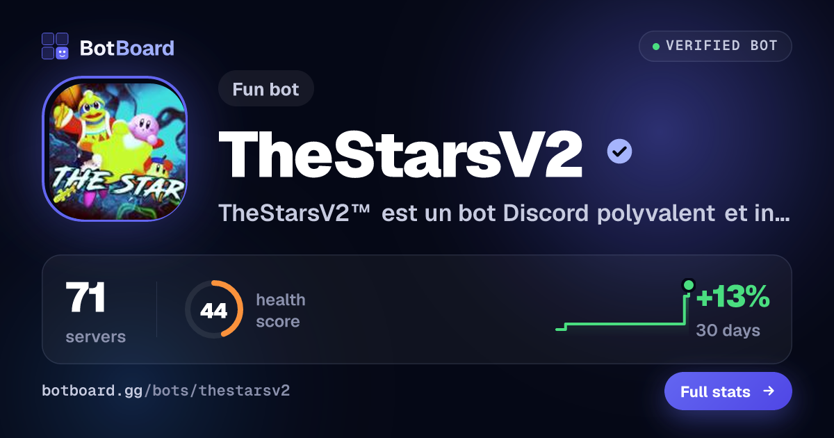 Share card for TheStarsV2 ™