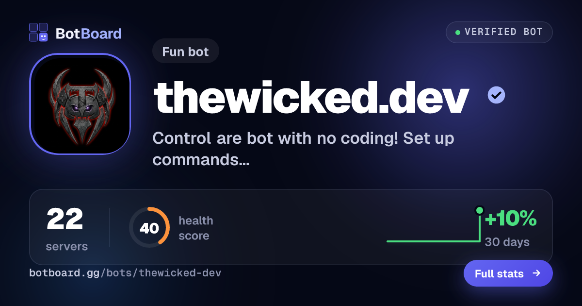 Share card for thewicked.dev