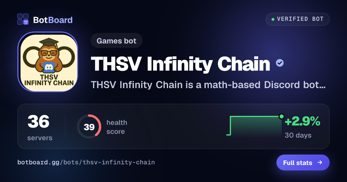 Share card for THSV Infinity Chain