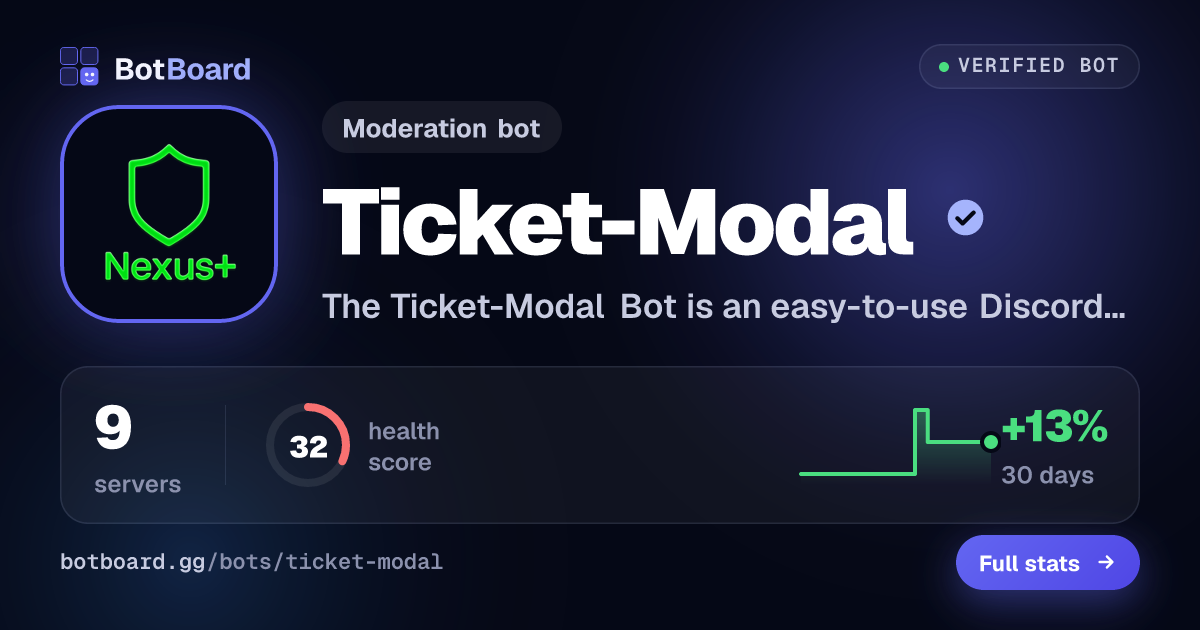 Share card for Ticket-Modal