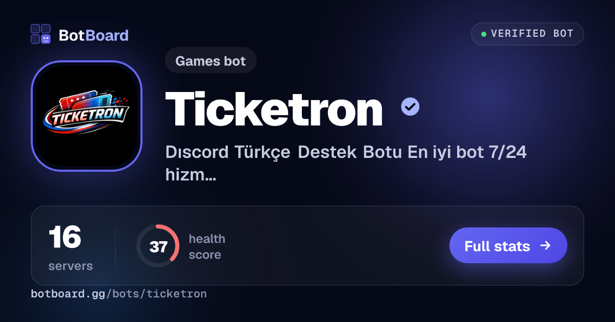 Share card for Ticketron