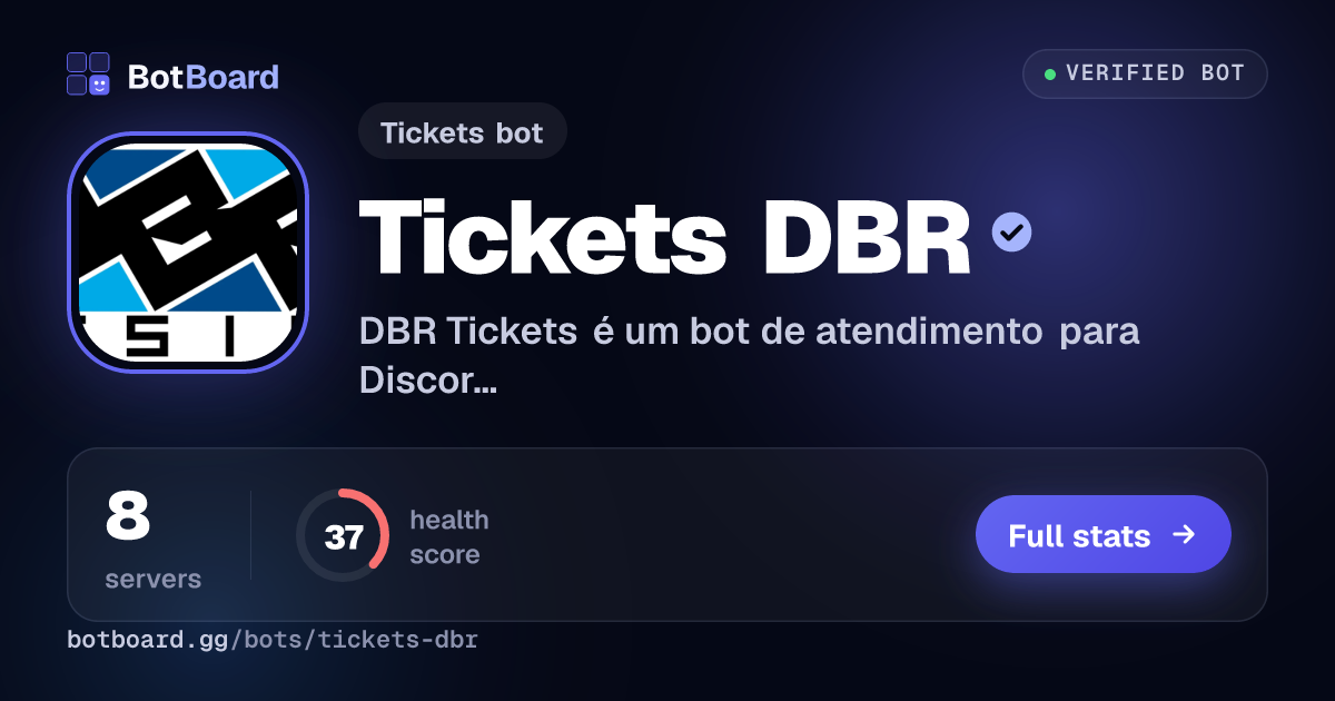 Share card for Tickets DBR