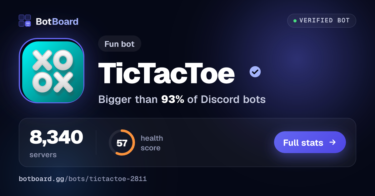 Share card for TicTacToe