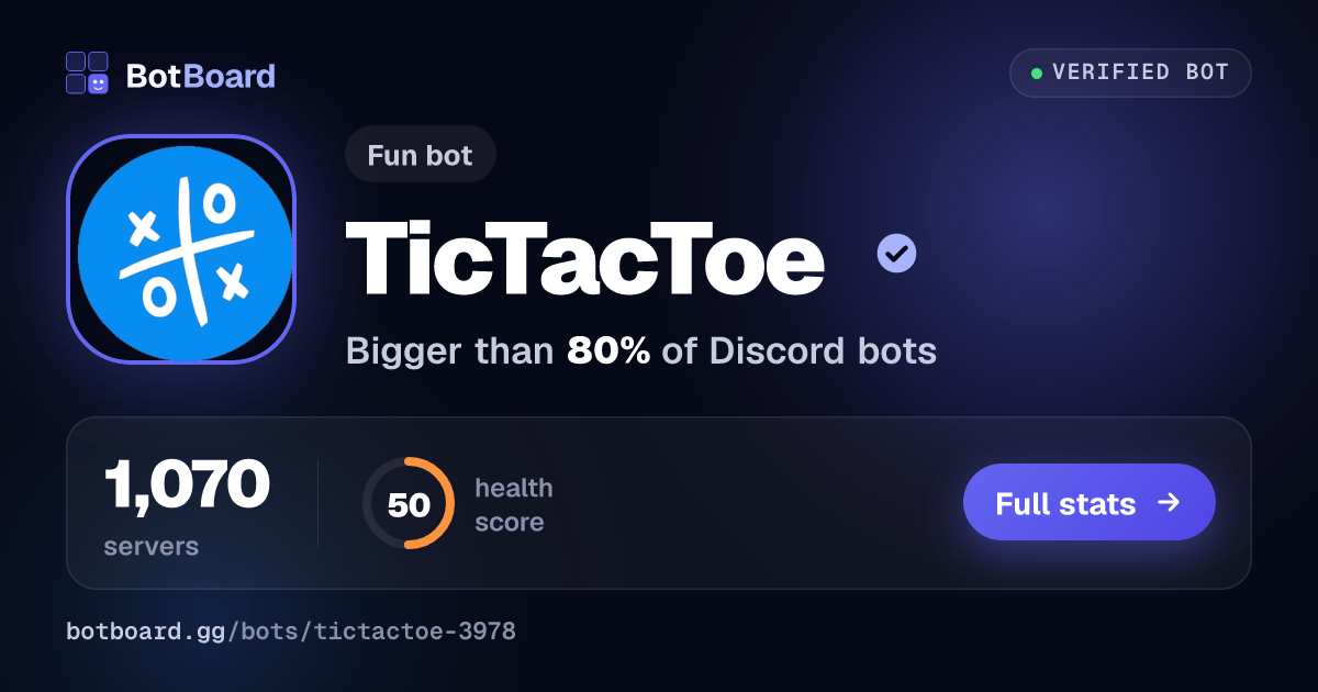 Share card for TicTacToe