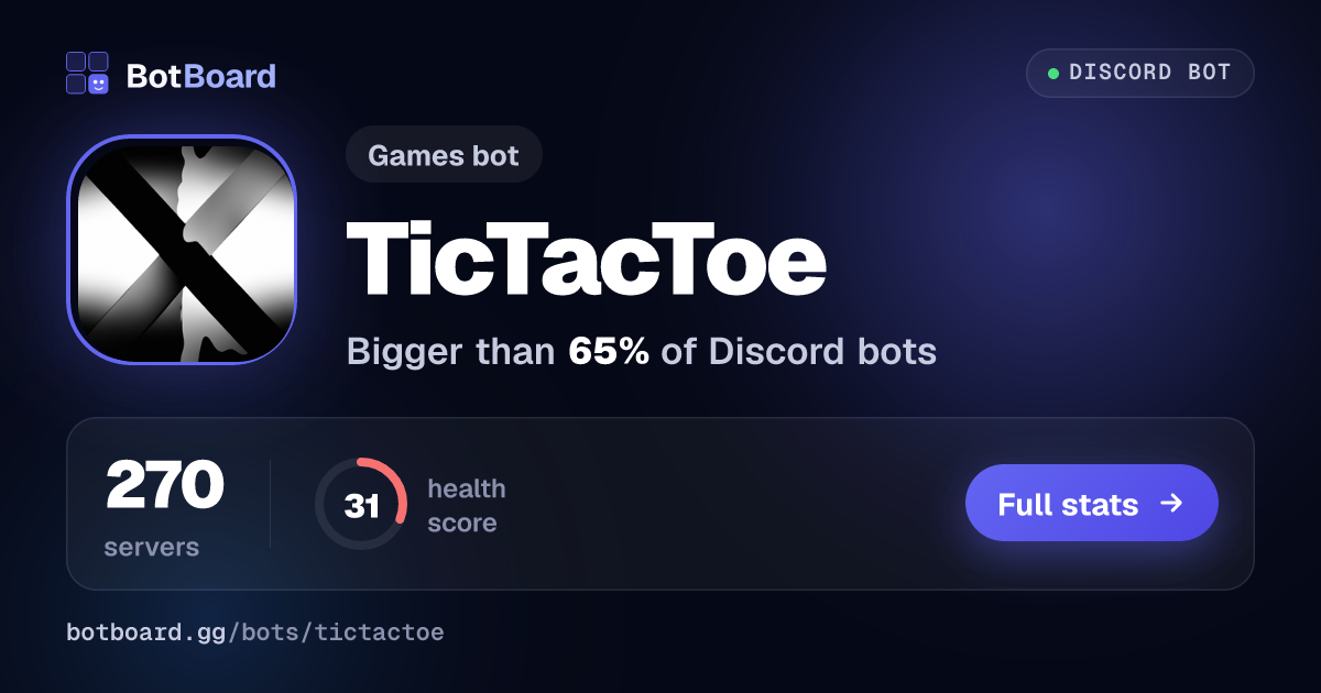 Share card for TicTacToe