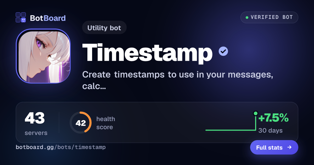 Share card for Timestamp 補佐