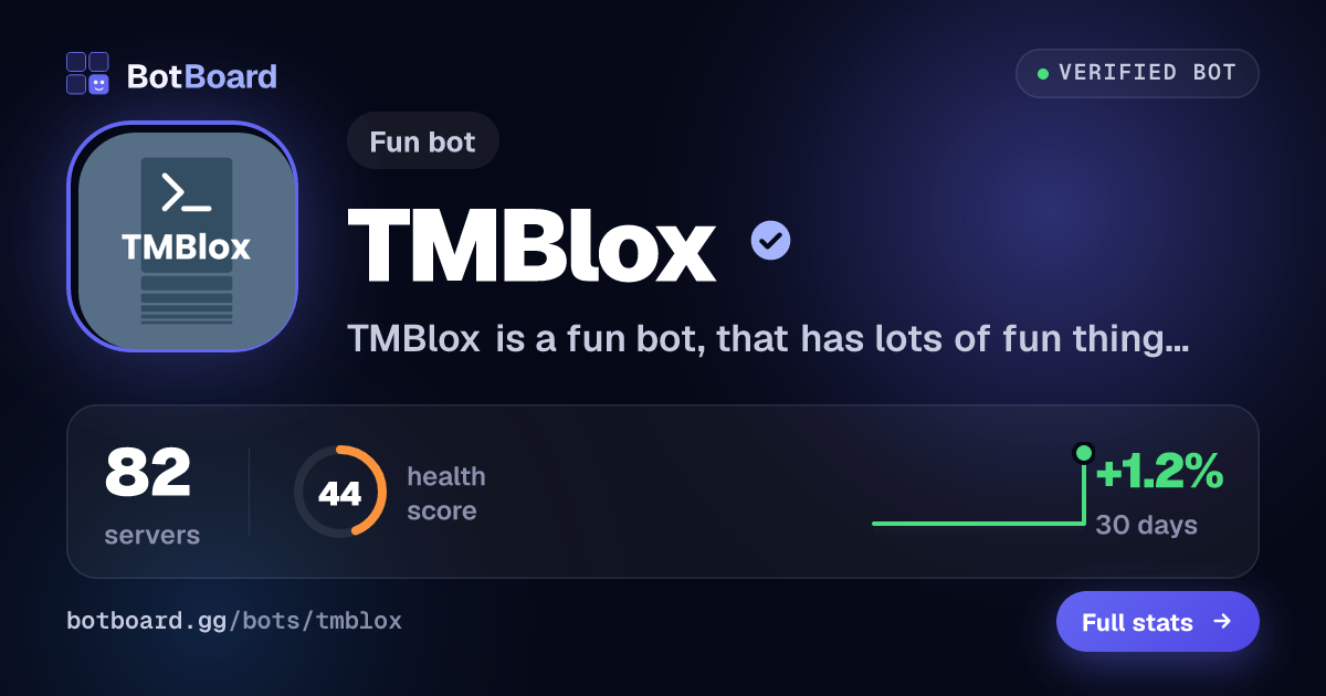 Share card for TMBlox