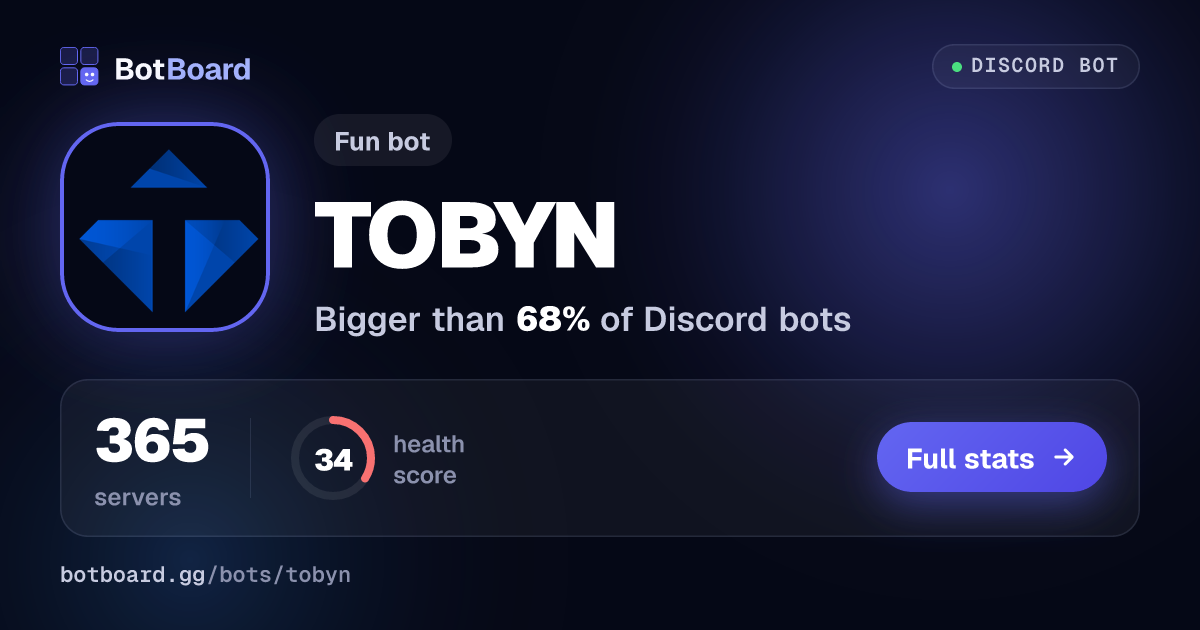 Share card for TOBYN
