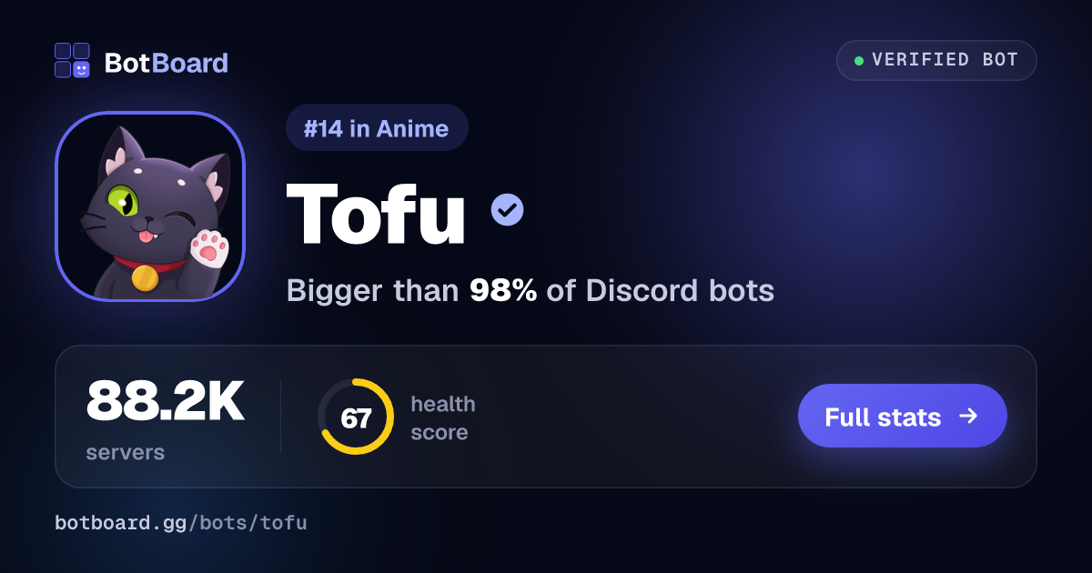 Share card for Tofu