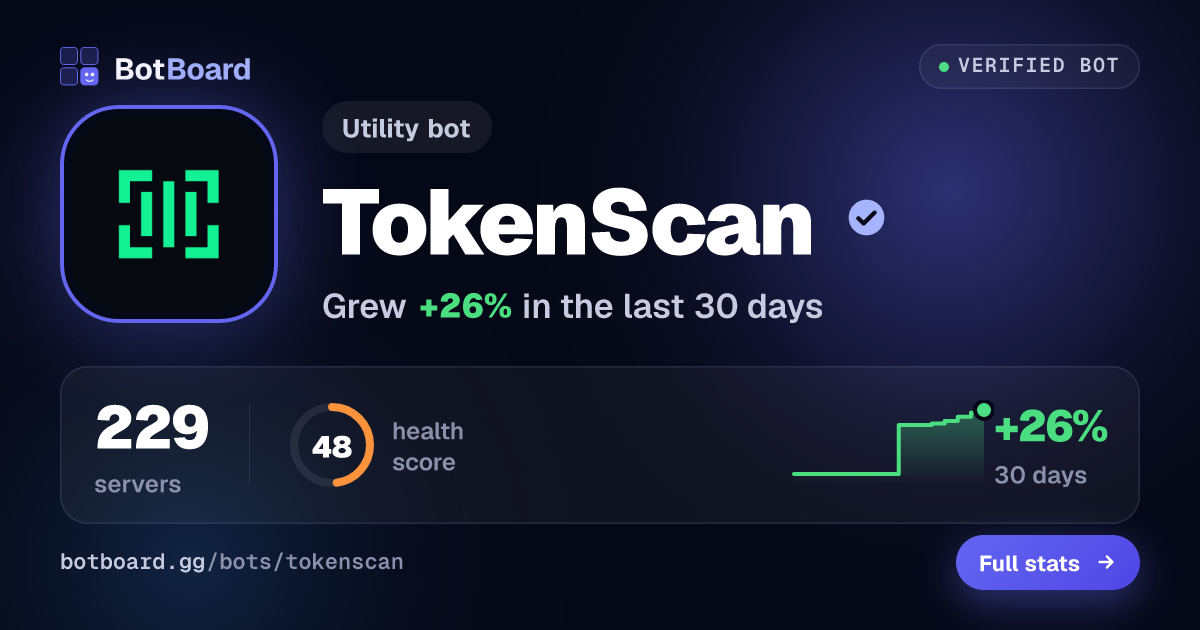 Share card for TokenScan