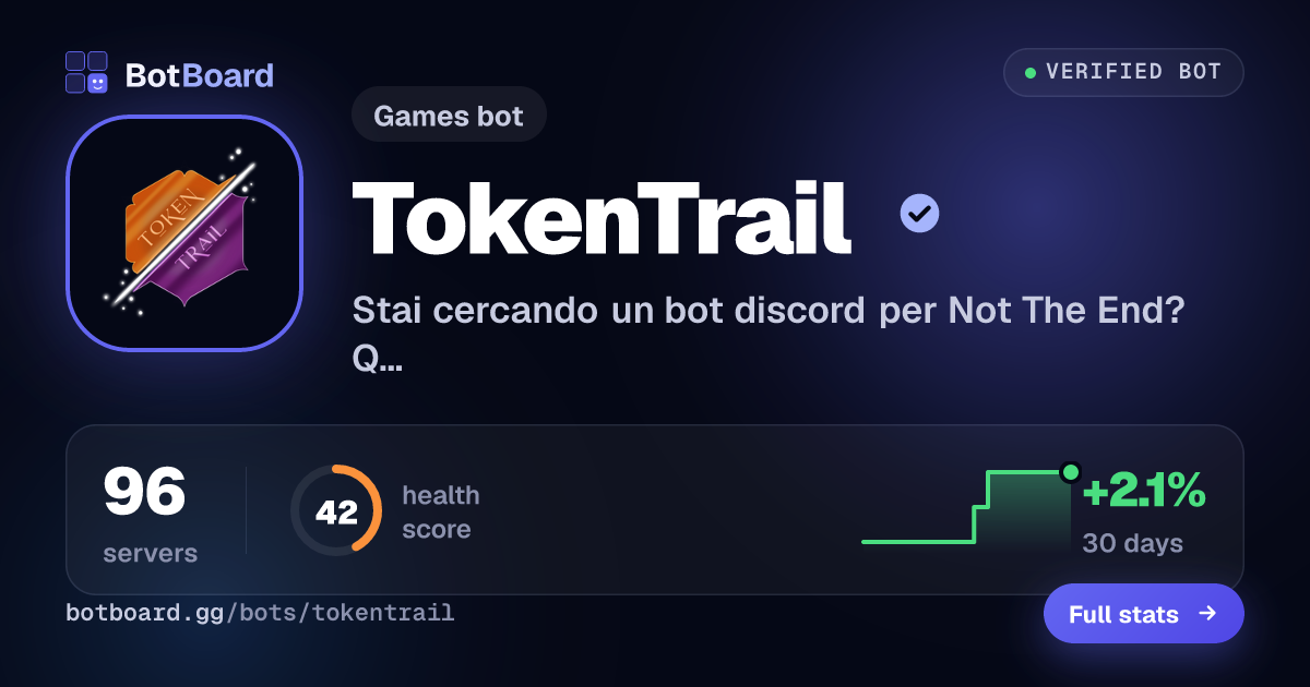 Share card for TokenTrail