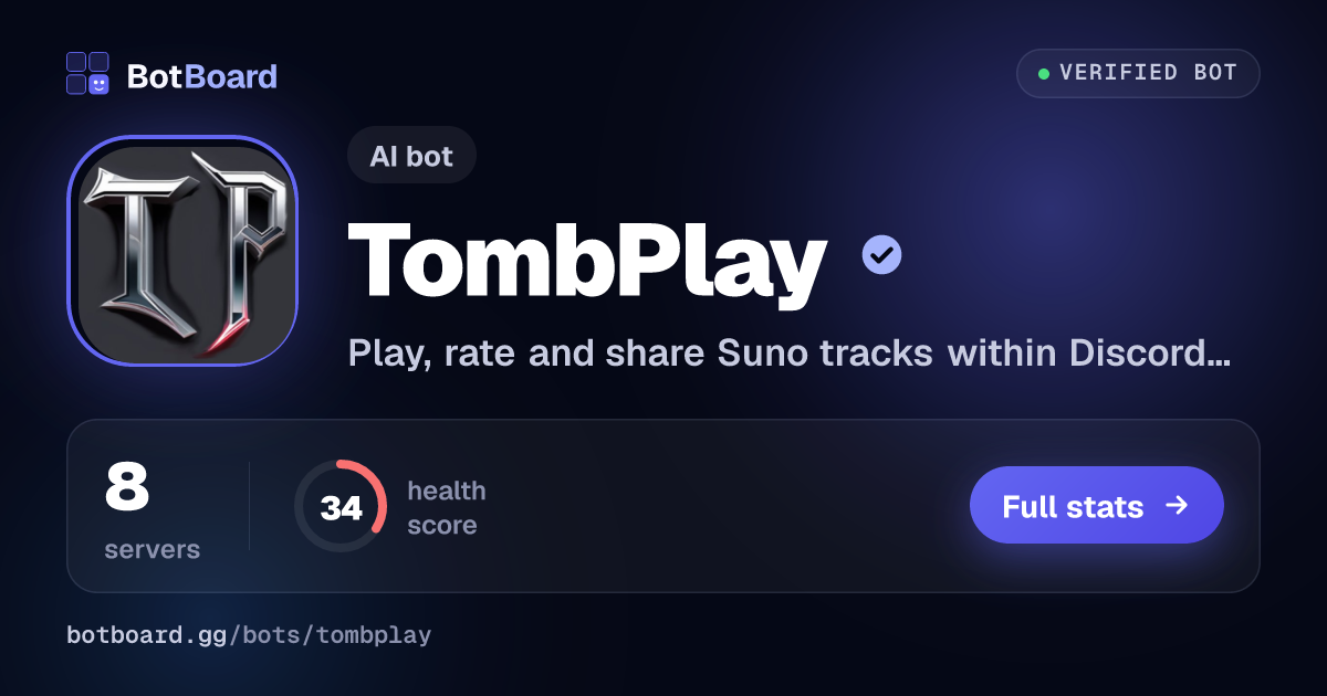 Share card for TombPlay