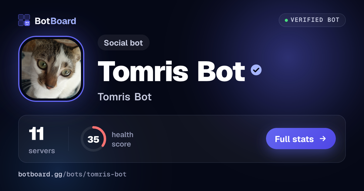 Share card for Tomris Bot