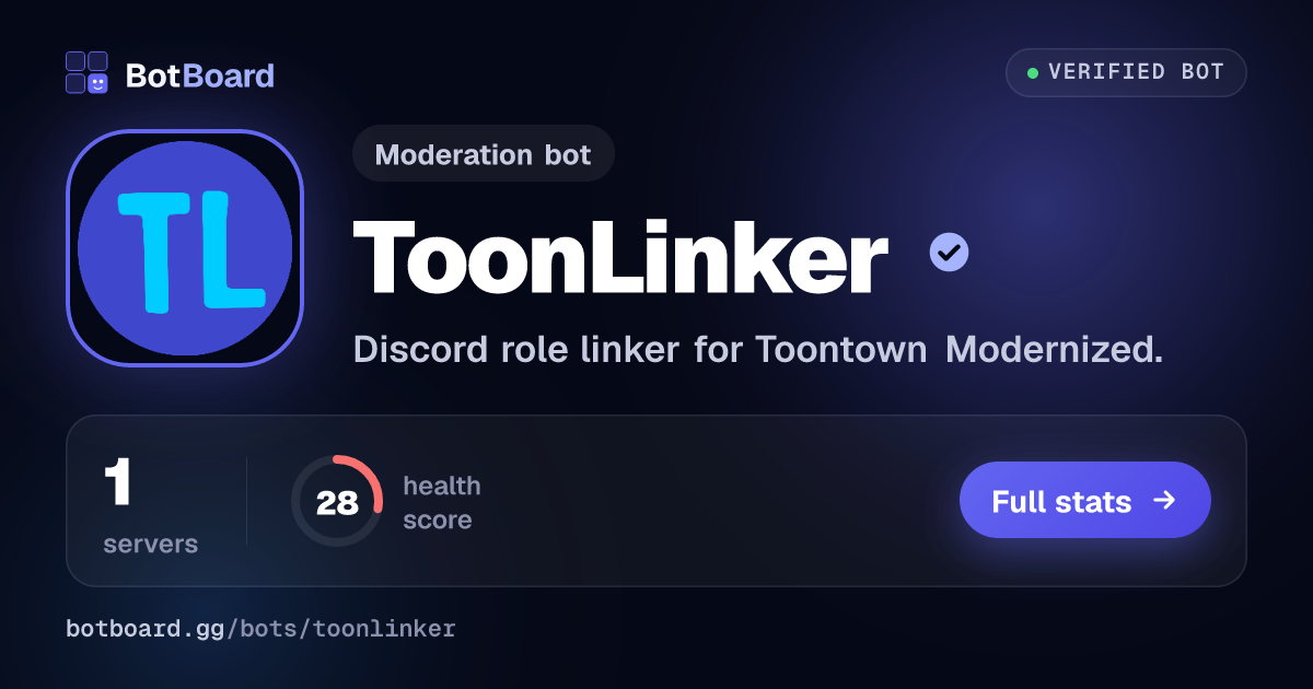 Share card for ToonLinker