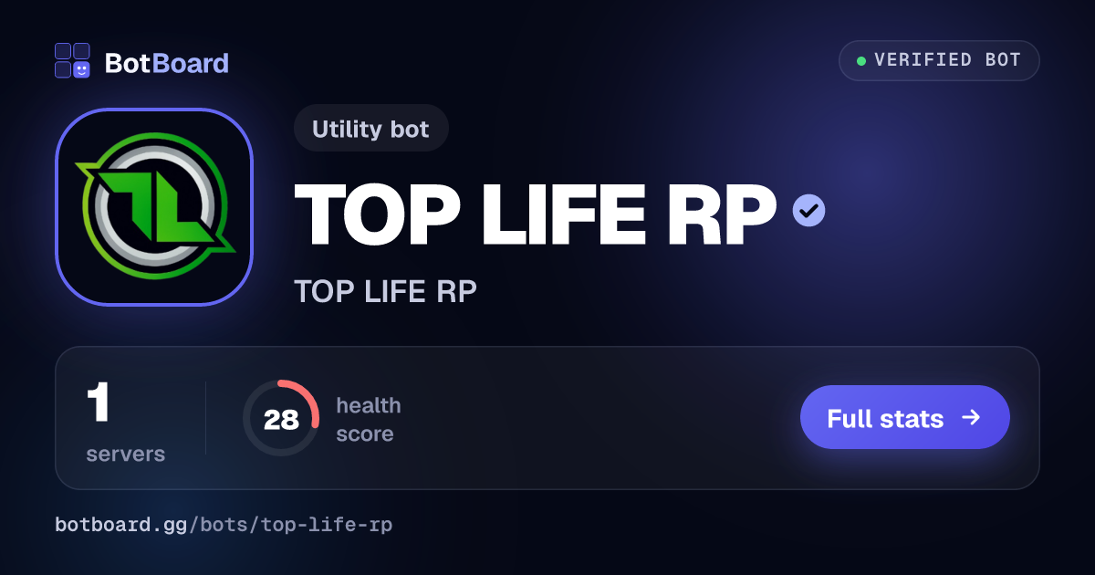Share card for TOP LIFE RP