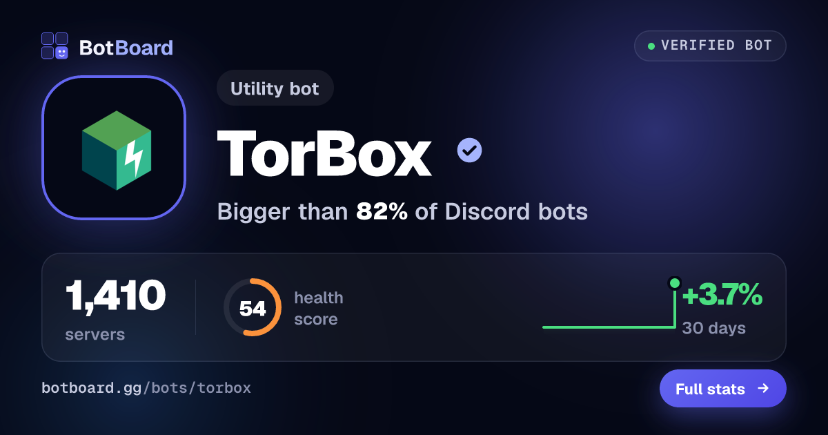 Share card for TorBox
