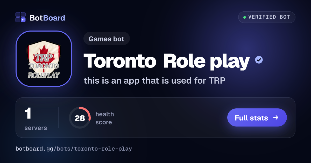 Share card for Toronto Role play