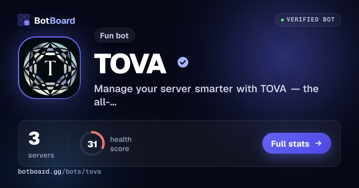 Share card for TOVA