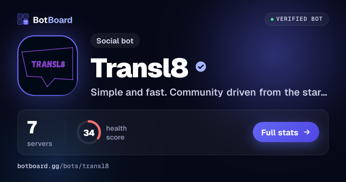 Share card for Transl8