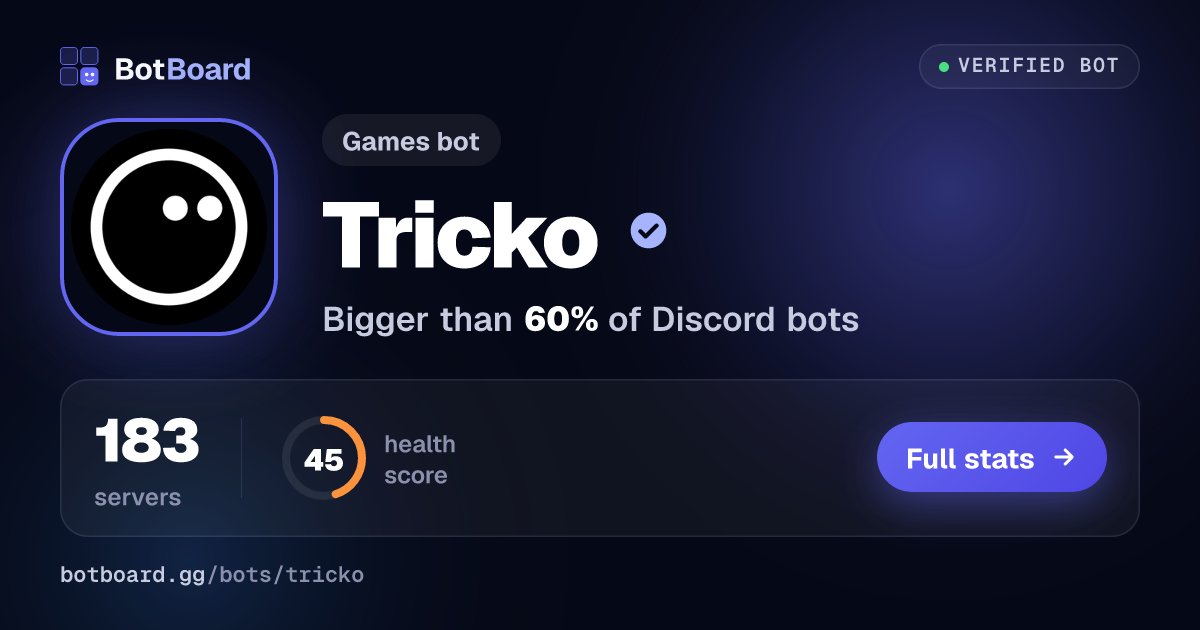 Share card for Tricko