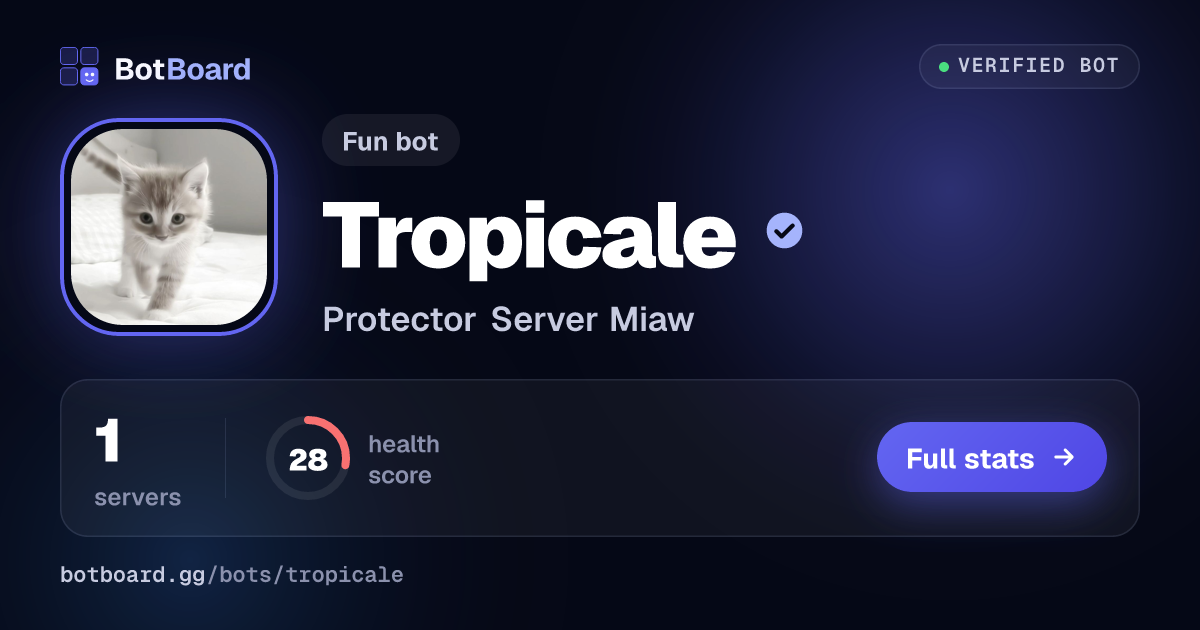 Share card for Tropicale