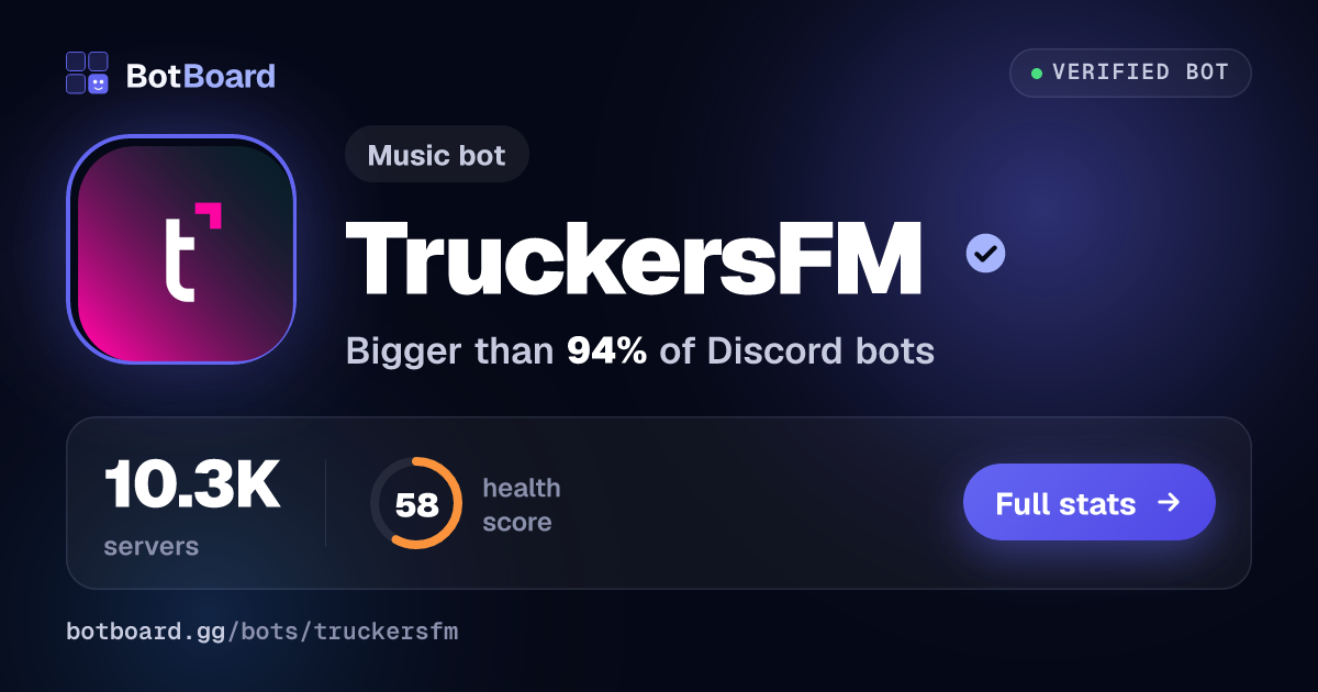 Share card for TruckersFM