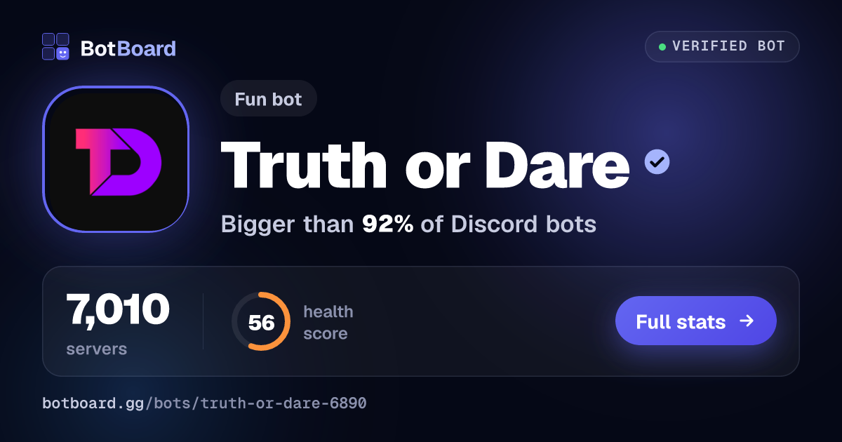 Share card for Truth or Dare
