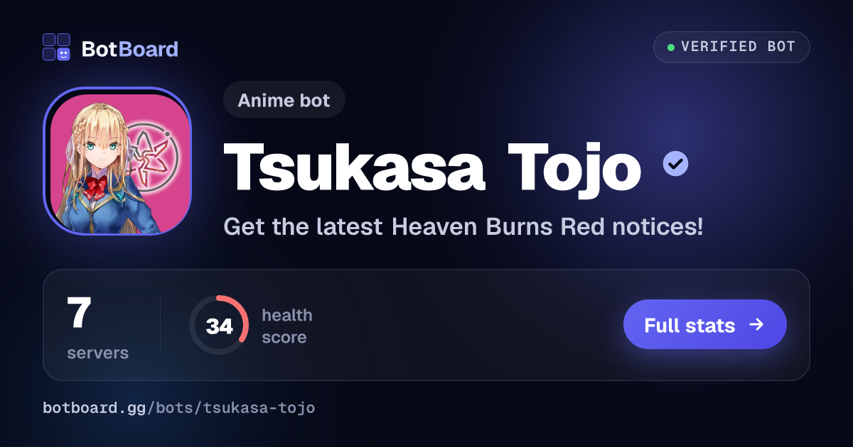 Share card for Tsukasa Tojo